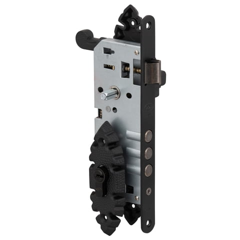 Poli - Cerradura Embutida Rústica B40 Manilla Acceso 1/2