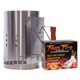 thumbnail image 1 of Chimenea para carbón Fast Fire de acero inoxidable 28 cm +18, 1 of 6