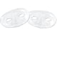 thumbnail image 1 of Media máscara Costume Add On Beistle White Metallic (paquete de 24), 1 of 2