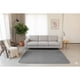 thumbnail image 1 of Alfombra 200x240 gris oscuro relive texturizado suave moderna elagante mp, 1 of 3