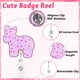 thumbnail image 3 of Porta Credencial Hotlea Rosa con Animal Lindo Retráctil RN, 3 of 6