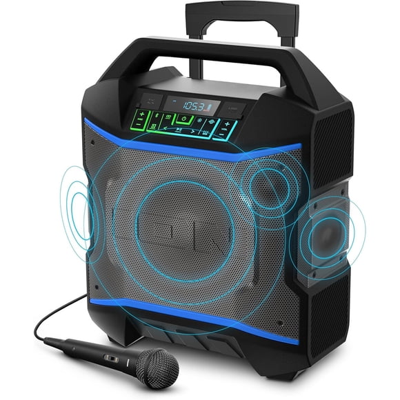 Parlante ION Block Rocker 120W Bluetooth 8" Portátil Fiesta