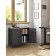 thumbnail image 2 of Buffet Aparador Negro Metalico y Madera Torsjo, 2 of 6