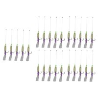 Ioensy - Aparejos De Pesca Anzuelos De Acero Con Alto Contenido De Carbono 5 Anzuelos Aparejos De Pesca Para Agua Dulce/Salada 22 Mm X 10 Mm