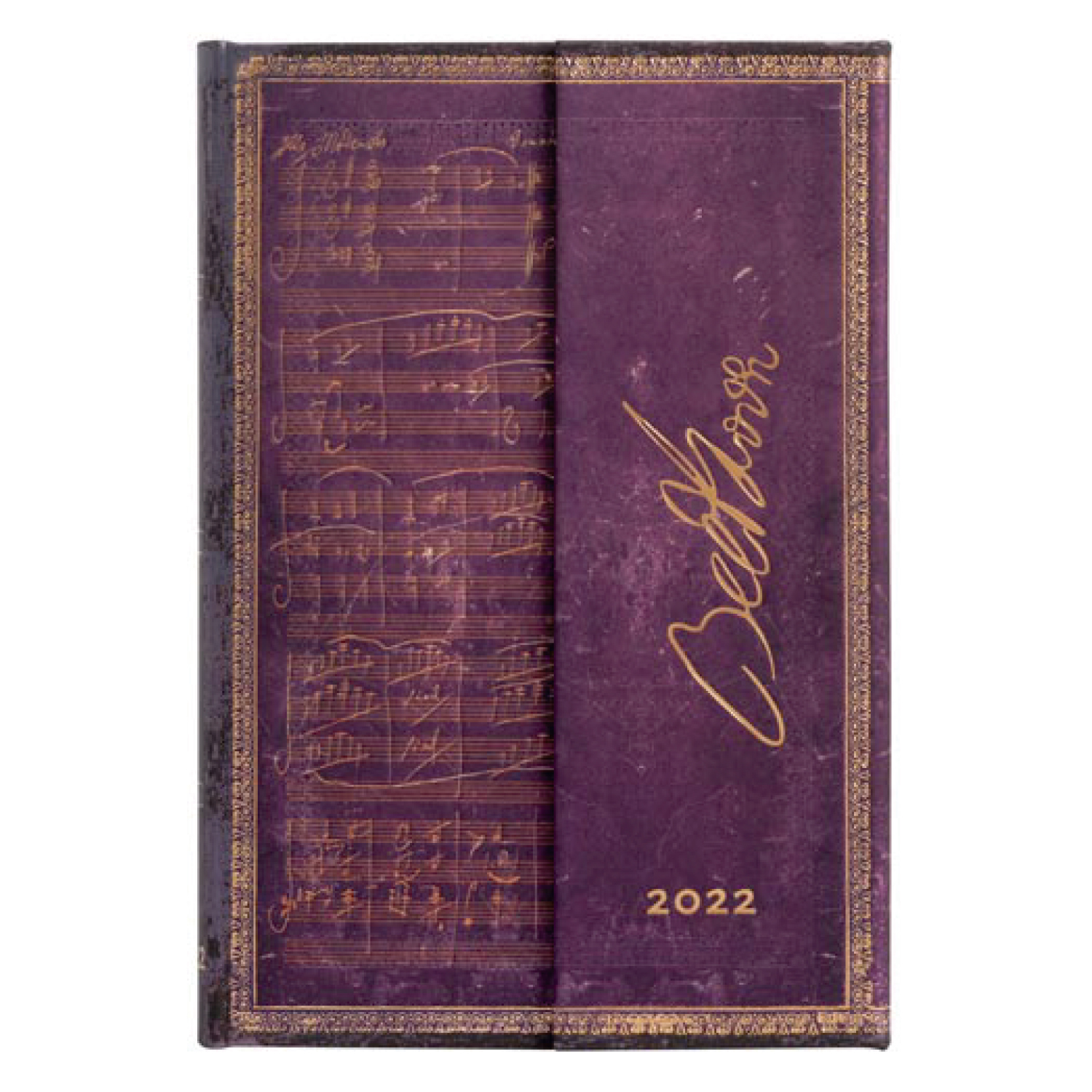 Paperblanks - Agenda 2022 Beethoven, Violin Sonata No. 10 Mini Tapa Dura Semana A La Vista