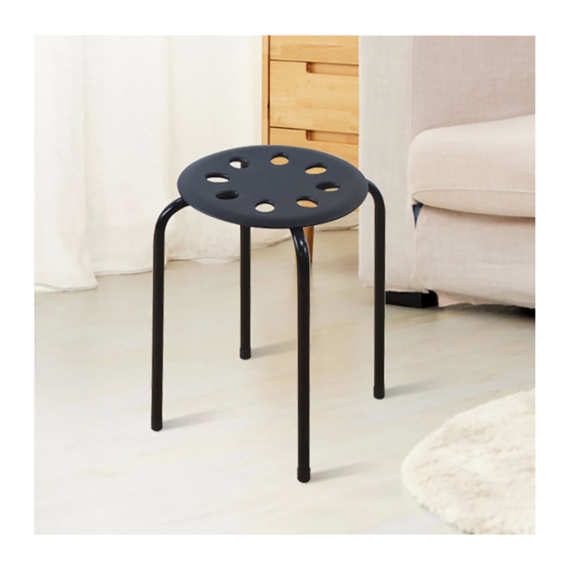 Haus - Banco Plástico - Metal Negro