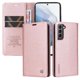 thumbnail image 5 of Funda Billetera de Cuero para Samsung Galaxy S21 Plus con Tarjetero y Soporte - Tapa Magnética Rosa, 5 of 6
