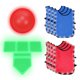 thumbnail image 1 of Set Kickball LED MinnARK Bases Brillantes Chalecos Juego, 1 of 3