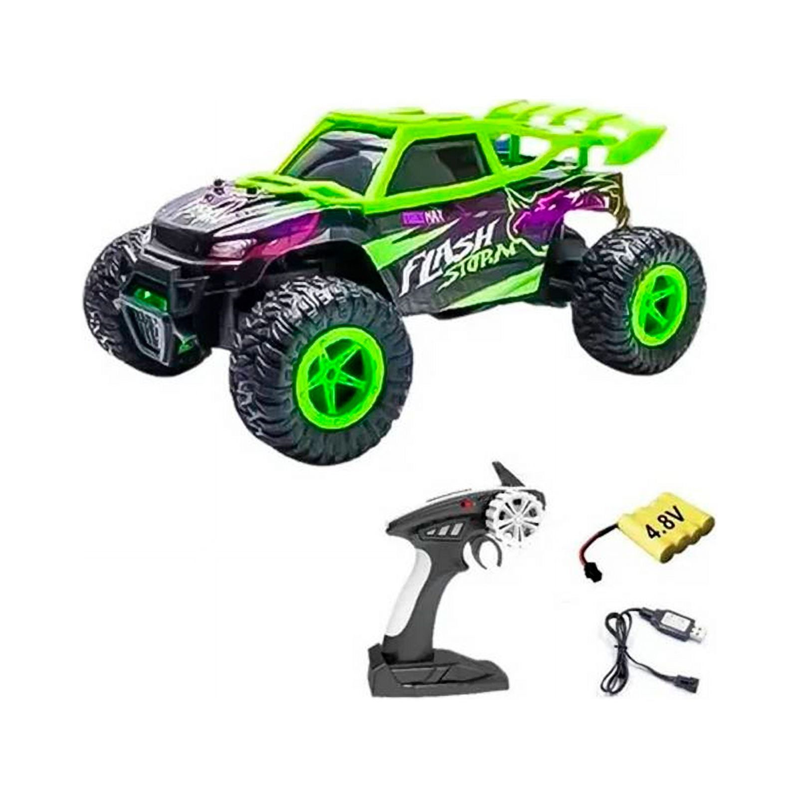 Genérico - Auto A Control Remoto 4x4 Recargable Verde