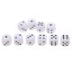 thumbnail image 1 of 10x Dados De Madera D6 Dados Punteados De Seis Lados Para Mazmorras Y Dragones Blanco, 1 of 5