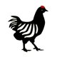 thumbnail image 3 of Estacas De Pollo Negro Grande Patio Al Aire Libre Decoración De Jardín Patio Art Metal Art Hen, 3 of 5