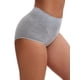 thumbnail image 4 of INSPIRE CHIC Bragas a prueba de fugas Regreso a clases para mujeres Algodón Cintura alta Cinturilla elástica Cobertura total Control de abdomen Ropa interior S Gris, 4 of 4