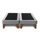 thumbnail image 3 of Base Dividida Cama Europea 2 Plazas 150x200 CM Gris Claro Felpa, 3 of 3