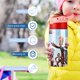 thumbnail image 5 of Gigantes de la ManchaBotella de Agua con Tapa Pop Top de Un Toque, Acero Inoxidable, a Prueba de Fugas, para Deportes, Botella Infantil rosa 12 oz, 5 of 6