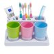 thumbnail image 1 of Soporte para cepillos de dientes y pasta de dientes, organizador de baño Eslite, 1 of 7