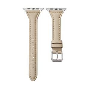 Genérico - Correa Cuero Premium Para Apple Watch 42Mm Beige