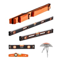 Set De Niveles Torpedo Vevor De 10/16/24/48 Pulgadas Con Aluminio Magnético