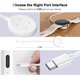 thumbnail image 2 of Cargador QKCOK para Pixel Watch 3/2, paquete de 2, USB‑C, blanco, 2 of 6