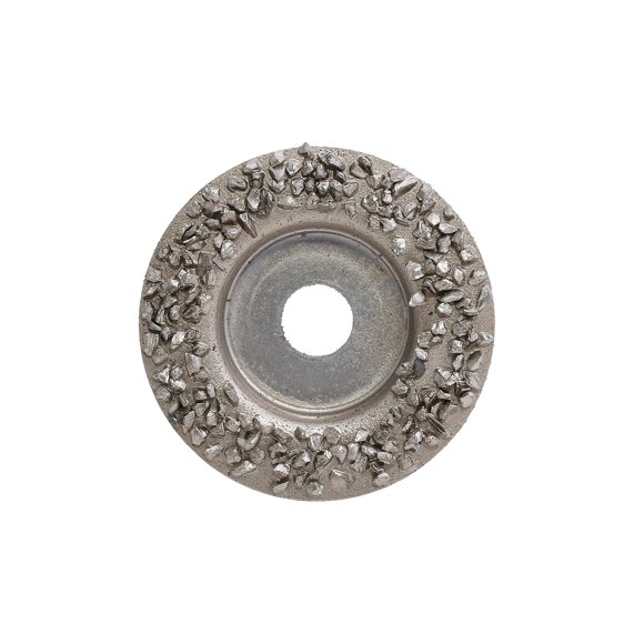 Disco Hoof Boss Silver de grano grueso de 5 cm