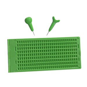 Bothyi - Pizarra De Escritura En Braille: Herramienta Educativa Robusta Para Principiantes, Hombres, Mujeres Y Adultos.