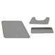thumbnail image 1 of Alfombra De Baño De 3 Uds, Alfombra Suave De Poliéster Para Sala De Estar, Decoración De Dormitorios, Gris Claro, 1 of 3