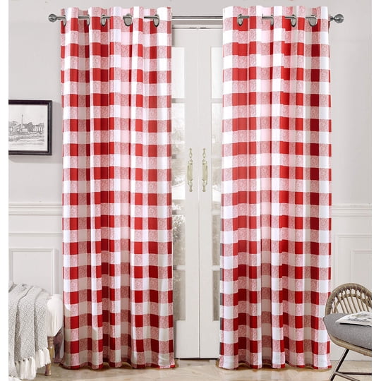 Cortinas Térmicas Opacas Driftaway Buffalo A Cuadros A Cuadros, 132 X 213 Cm