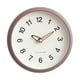 thumbnail image 5 of Reloj De Pared De 25 Cm, Silencioso, Sin Tictac, Reloj Decorativo Para Estudio, Dormitorio, Cafetería, Bar, Marrón, 5 of 6