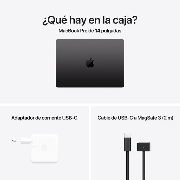 MacBook Pro 14/ M4 10C/ GPU 10C/ 16GB RAM/ 512GB negro espacial
