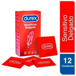 Durex Sensitivo Delgado X12 Condones Preservativos