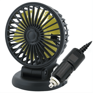 Genérica - Ventilador Para Auto Giratorio 360° 12V
