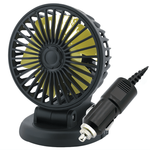Genérica - Ventilador Para Auto Giratorio 360° 12V