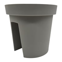 Fliperex - Macetero Colgante Para Balcon Terraza Plastico Maceta Jardin Gris