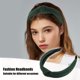thumbnail image 3 of Banda para la Cabeza de Algodón Texturizado con Nudo de Unique Bargains para Mujeres 1.3 Pulgadas de Ancho 1 Pcs Verde Oscuro, 3 of 7