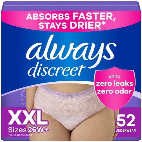 Ropa Interior Para Incontinencia Always Discreet Xxl Mujer 52 Unidades