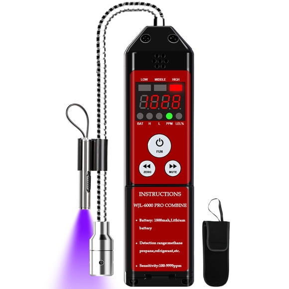Detector de fugas de refrigerante Aprvtio WJL-6000PRO con alarma de 1800 mAh
