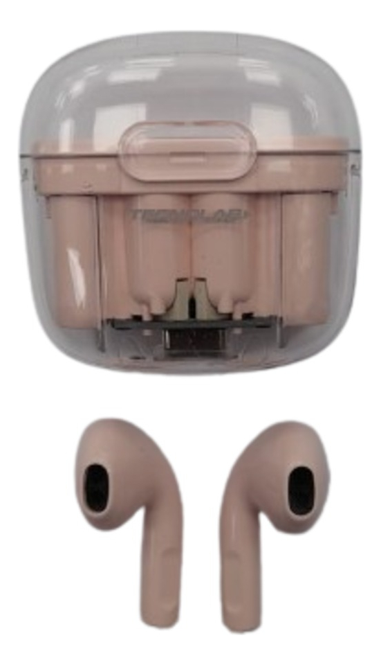 Audifonos Inalambricos Bluetooth Tws Pink Tecnolab Tl568P