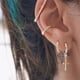thumbnail image 2 of Aretes HESHPAWS S925 Sterling Silver Cross Diamantados Plata, 2 of 3