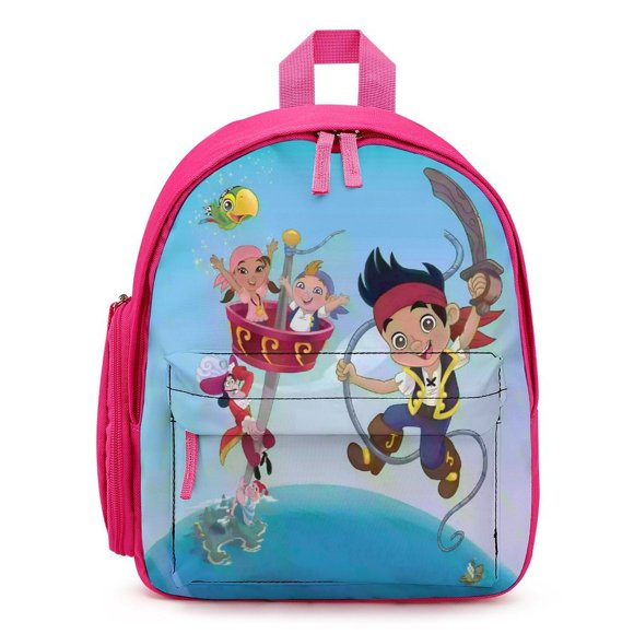 Jake y los Piratas del País de Nunca Jamás Mochila Escolar para Niños y Niña.