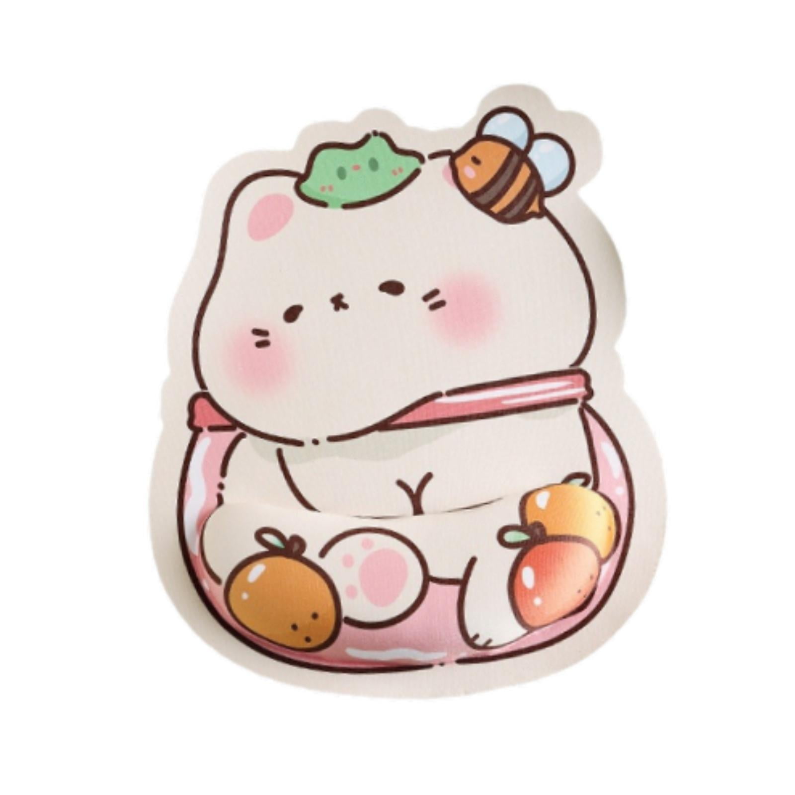 Magideal - Bonita Alfombrilla De Ratón Para Juegos, Cómoda Base Antideslizante Con Reposamuñecas, Alfombrilla Para Ratón De Ordenador Para Material De Oficina, T