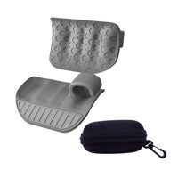 Magideal - Empuñaduras Para Levantamiento De Pesas, Ejercitador De Dedos, Guantes De Gimnasio, Protección Flexible De Silicona Para Manos, Guantes De Entrenamien Gris