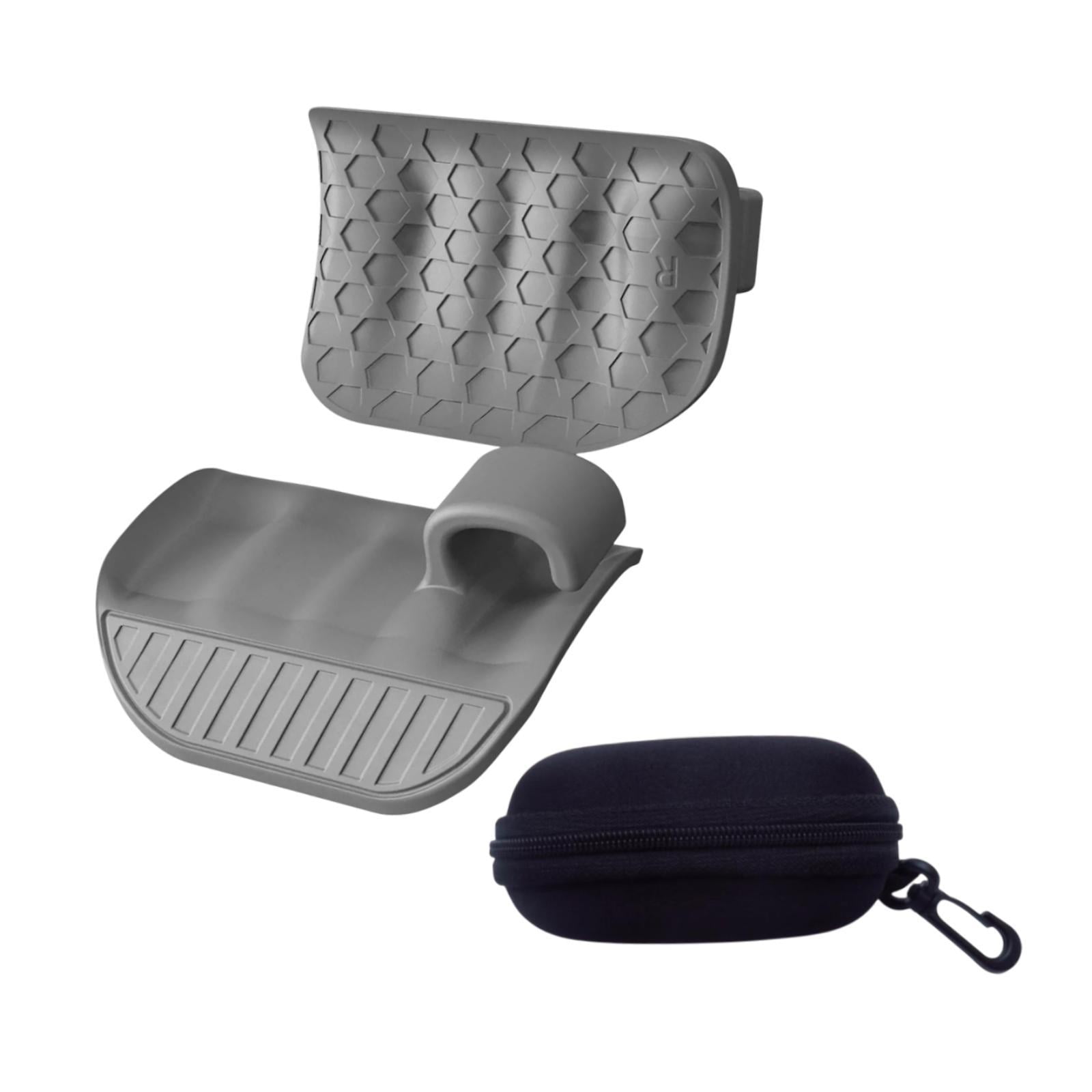 Magideal - Empuñaduras Para Levantamiento De Pesas, Ejercitador De Dedos, Guantes De Gimnasio, Protección Flexible De Silicona Para Manos, Guantes De Entrenamien Gris