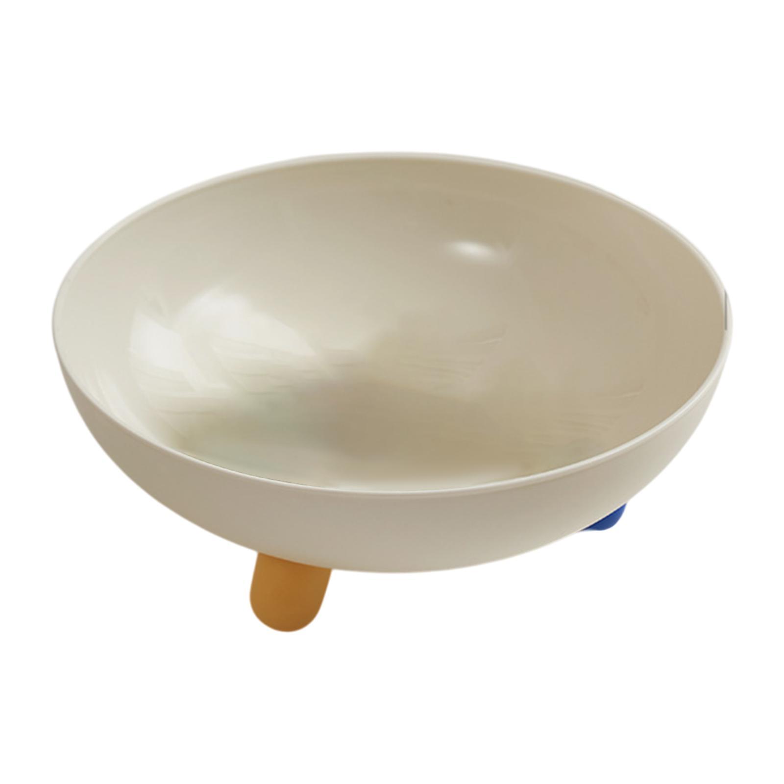 Magideal - Tazón De Frutas Con Patas Múltiples Con Estilo Moderno Con Tazón Redondo Con Tazón De Fruta Para Sala De Estar Mesa De Comedor Entrada De Cocina Conte Blanco