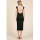 thumbnail image 3 of Vestido Midi Con Cuello Barco Espalda Abierta Y Mangas Cortas, 3 of 4