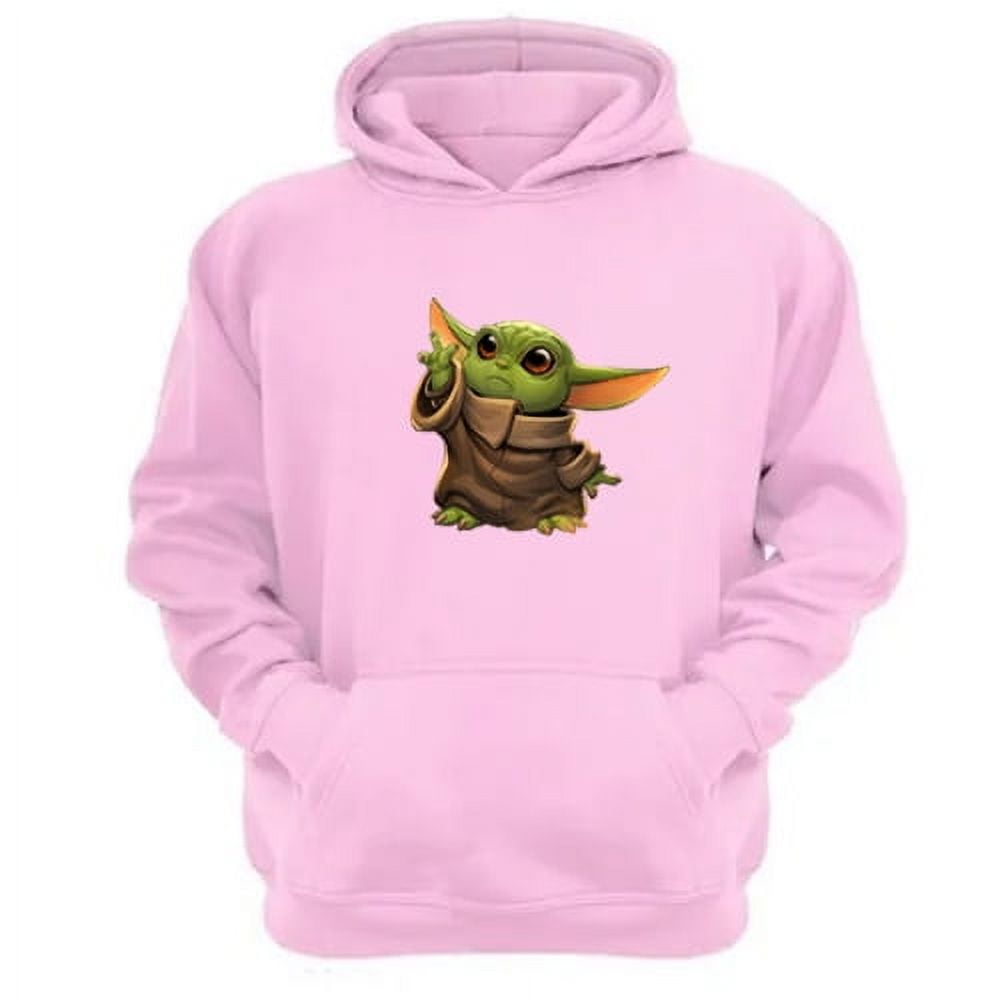 Genérico - Polerón Canguro Yoda Bebe Sw Rosa Talla L Unisex