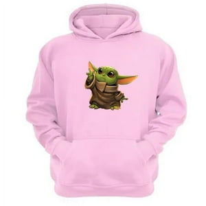 Genérico - Polerón Canguro Yoda Bebe Sw Rosa Talla Xs Unisex