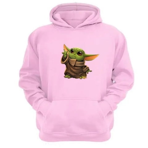 Genérico - Polerón Canguro Yoda Bebe Sw Rosa Talla L Unisex