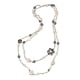 thumbnail image 1 of Collar De Cuentas De Doble Capa Para Mujeres Y Niñas, Collar Llamativo, Collar Largo Gris, 1 of 5