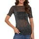 thumbnail image 1 of Camiseta  Malla con Brillo, negro, 1 of 4