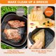 thumbnail image 3 of Forros de papel desechables Air Fryer Vailnd cuadrados de 9 pulgadas, 125 unidades, 3 of 6