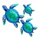 thumbnail image 1 of Arte de Pared JOYBEE Juego de 3 Tortugas Marinas de Metal y Vidrio, 1 of 8